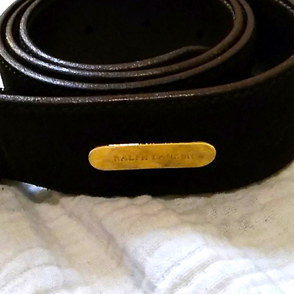 Ralph Lauren Chocolate Brown Leather Belt